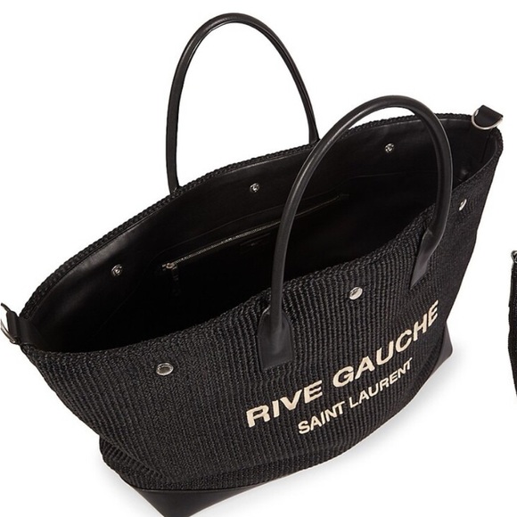 TREND 2025 NWT Huge YSL Tote raffia Saint Laurent Rive Gauche - Picture 5 of 8